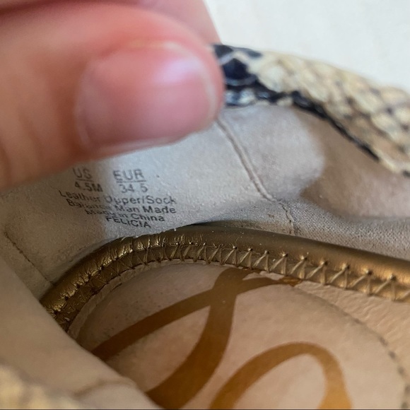 Sam Edelman Felicia Snakeskin Ballet Flat - Picture 12 of 14